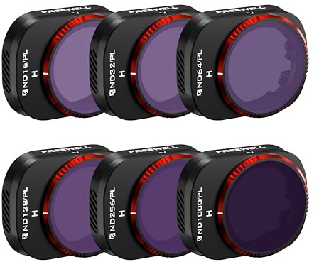 Freewell Bright Day-6Pack Hybrid ND/PL für Mini 4 Pro | ND16/PL, ND32/PL, ND64/PL, ND128/PL, ND256/PL und ND1000/PL,Vivid Color, satter Kontrast