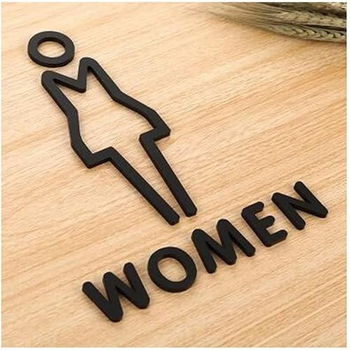 Toilettenschild, Toilettenschilder, Toilettenschild, 3D-Männer und Frauen, Toilettenschilder, kreative Beschilderung, Nummer, Acrylschild, Adressschilder, Badezimmer, kreative Persönlichkeit, WC-Plake