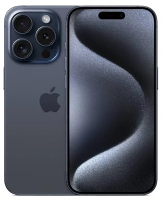 Apple iPhone 15 Pro, 512GB, Blue Titanium - Unlocked (Renewed)