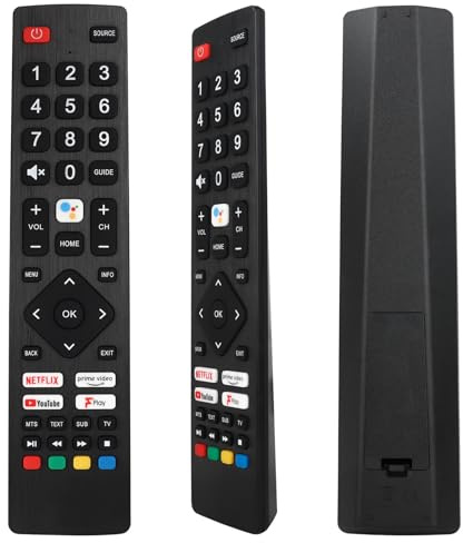 Voice Remote BUF/RMC/0004 for Polaroid TV Smart HD Ready LED Android Remote Control Replacement, Compatible with P32RAM1071U P50UAM2351U PA32H4312LEKB