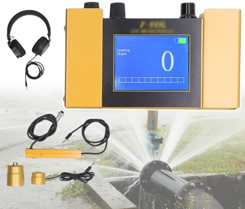 4 Engranajes Detector De Fuga De Agua Ajustable Para TuberíAs Con Auriculares, Agua De DeteccióN De Fugas, Detector De Agua SubterráNeo Profesional, Para TuberíAs Al Aire Libre En Interiores