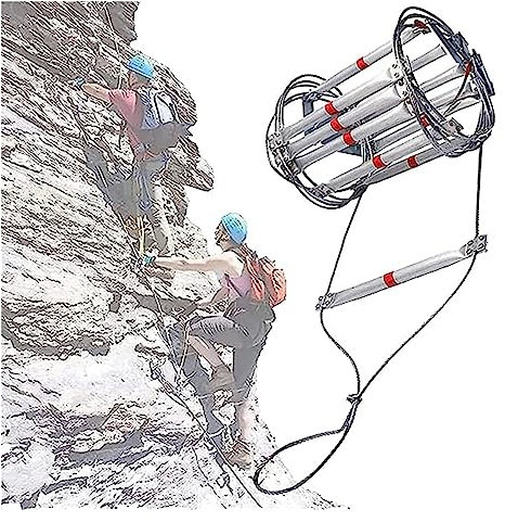 Fire Escape Ladder, Portable Rope Ladder for Home Safety, Folding Emergency Rope Ladder for Fire Escapes - Easy to Use and Store