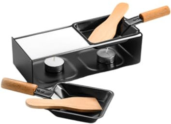 MAGICLULU Camp Cookware Mini Stove for Camping Griddle Plate Non-Stick Surface Wooden Handle