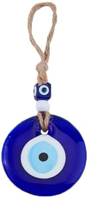 MisFun Ojo Turco Azul, Colgante de Amuleto Proteccion, Mal de Ojo Regalo de Bendición, Amuleto de la Suerte, Encantos de Buena Suerte para Colgar, para Decoración del Hogar Regalo (7 CM)