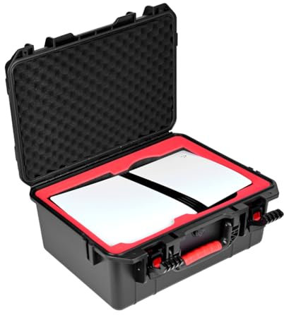 Fiorky Carry Case Compatible with plystton 5 Pro Console Controller Game Card,for PS5 Pro Hard Carrying Case Waterproof Protective Case Shockproof Anti-Scratch Multi Function Travel Storage
