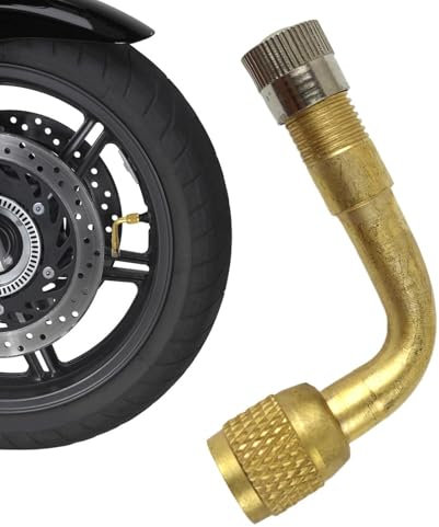 Générique 2 Pièces Extensions De Valve 90 Degrés en Cuivre, Rallonge Extension Valve Pneu, Adaptateur Valve, Kit D'Extension De Tige De Pneu pour Voiture, Moto, Vélo, Scooter