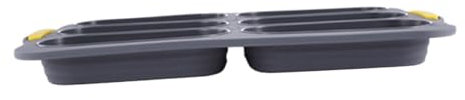 GLEAVI Moule À Pains À Hot-Dog Moule À En Silicone Moule De Cuisson Antiadhésif Moules À À 6 Cavités Mini-Baguette Plaque De Cuisson Pour Sandwichs Faits Maison