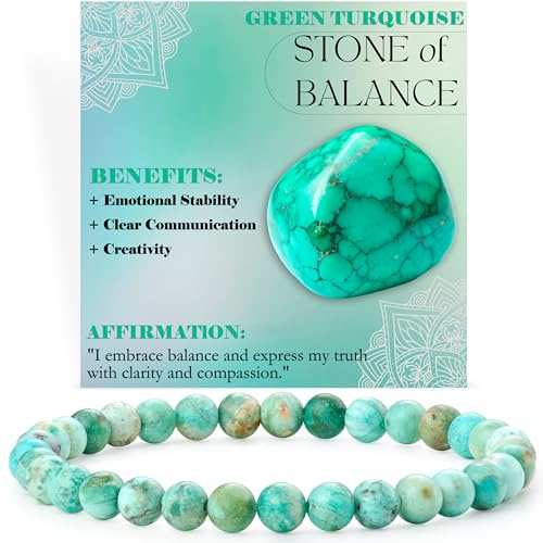 Bivei Perlenarmband für Frauen 6mm Halbedelstein dehnbarer elastischer Schmuck Yoga Geschenke