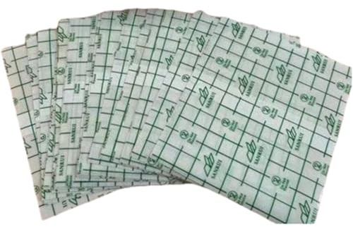 Wambere 100 Stück Duschpflaster Verschiedene Größen Wasserdichtes Einweg-Pflaster aus PU-Folie,Klebeband Wasserfest Duschen,Wundpflaster Tattoo Pflaster,Folienverband zum Medikamentenfixierung,7 x7cm