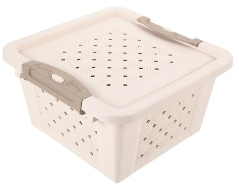LOORGVEL Transportbox Meerschweinchen Hamster Kunststoff Atmungsaktiv Mit Belüftung Kleintier Transport Für Ausflüge Reisen Haustiere