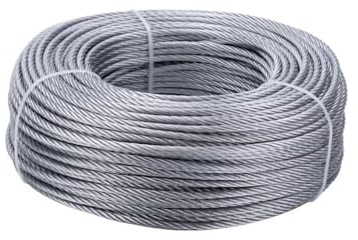 Cuerda de alambre galvanizado de 3 mm for barandilla de interior y exterior con pestillo.(Pequeño)