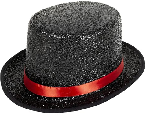 powerking Partyhut erwachsene, Top Hüte für Männer Frauen, Glänzendes Kostüm Magier Hut Tuxedo Hut Viktorianische Weihnachten Topper Hüte Fancy Kleid Party Headwear Zubehör