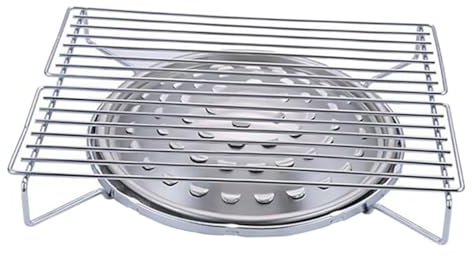 Alipis Stainless Steel Outdoor Grill Grate Rack for Camping Stove Stand Compact Bbq Barbecue Cooking Tool for Picnic Garden and Backyard