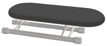 Treer Planche à Repasser Compacte Pliable, Petite Planche à Repasser de Table avec Support Pliants Compact Légère pour la Maison, la Buanderie, Les Dortoirs (Noir,26 * 11 * 8cm)