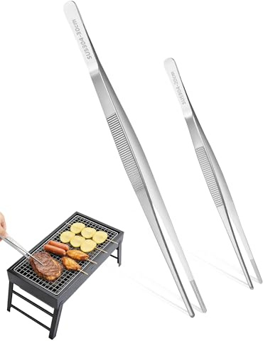 Acual 2 Pinzas de Cocina 20 cm y 30 cm Acero Inoxidable 304 Antideslizante