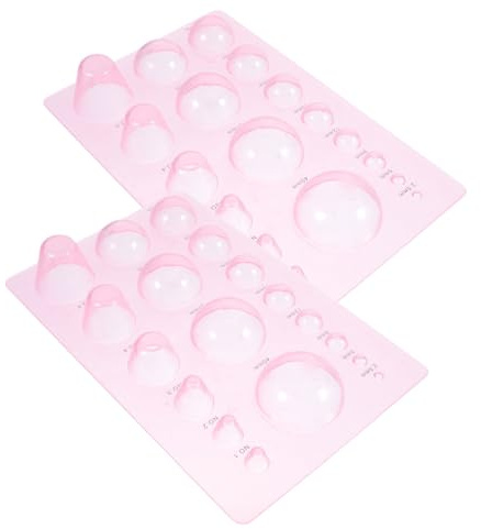 HOMOBABE Herramientas para Manualidades de Papel 2piezas Molde Plástico para Hacer Formas de Media Esfera Ligero Adecuado para Proyectos DIY y Papel Filigrana