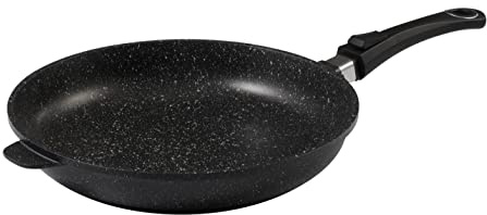 Pradel Excellence 52410M Poêle Façon Pierre Tous Feux Dont Induction 32 cm, Noir