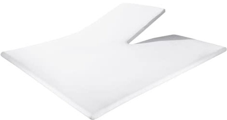 Sleeptime Spannbettlaken mit Einkerbung für Doppelbett, mit Gelenken, nur hochklappbarer Kopf, Spannbettlaken mit geteiltem Spannbetttuch, Matratzenschoner für Gelenkbett, Jersey, Stretch, 100%