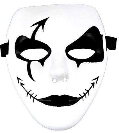 LoveLegis Máscara Jabbawockeez - Hip Hop - Baile Callejero - Fantasma - Beso - Bromista - Pierrot - Blanco - Disfraz - Carnaval - Halloween - Hombre - Mujer cumpleaños de - Modelo 1