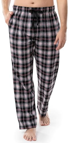 Fruit of The Loom Herren Yarn-dye Woven Flannel Pajama Pant Pyjamahose, Black Plaid, Small