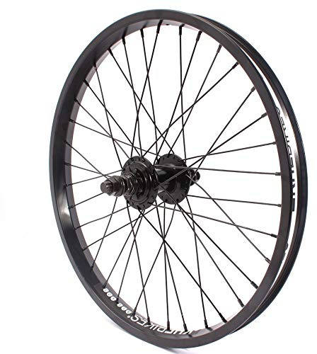 KHE BMX Hinterrad Alu Felge KHE BIG400 36 Loch 14mm schwarz 9 Zähne Ritzel und Felgenband