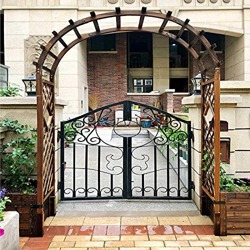CHFQ Grande tonnelle d'arche de Jardin de Mariage, pergolatrelle d'arches Roses de 1,2 MX 2,15 m, résistante aux intempéries, utilisée pour Les Plantes grimpantes, Jardin extérieur avec pelouse, f