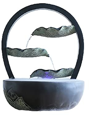Fontana da Tavolo Fontana da tavolo Feng Shui trasforma la fontana dell' acqua Decorazione fortunata Acqua d' arte Caratteristiche Caratteristica Piccolo serbatoio di pesce Bonsai Umidificatore per i