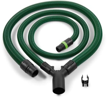 Festool Absaug-Set AB-AS CS/TKS - Antistatik Schlauch D 27/D 36 | Passgenaues Absaugschlauch-Set für Kreissäge CS 50, CS 70 und Tischkreissäge TKS 80 - mit Y-Verteiler