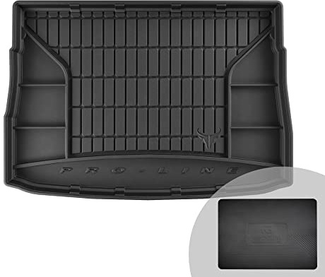 FROGUM ProLine 3D Gummimatte Exklusive Auto Kofferraummatte Kofferraumwanne für Volkswagen Golf VII 2012-2020 | Bequemer Organiser | Die höchsten Kanten