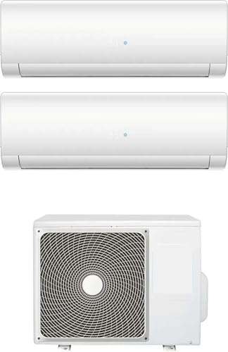 Haier Flair Condizionatore dual split, 9000 + 1200 btu, A++/A+, Pompa di calore
