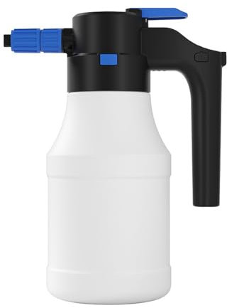 KMQRDZi Pulvérisateur de mousse électrique 1,5L, rechargeable, pulvérisateur de mousse de voiture, pulvérisateur d'air comprimé, pulvérisateur, lavage de voiture, irrigation, jardinage, tête de
