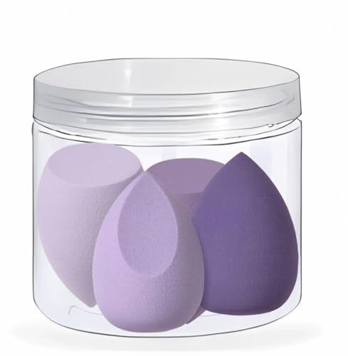 Ensemble de 4 éponges de maquillage Stianiiile, sans latex, Blender Beauty pour liquide, crème et poudre, doux et flexible, Wonder blender, éponges de beauté, Super Soft Wonder Beauty Cosmetic