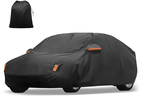 X Autohaux Telo copriauto per Tesla Model Y 2020-2025 210D-PU, copertura completa per tutte le condizioni atmosferiche, con cerniera porta, impermeabile, antivento, protezione da sole, pioggia, neve