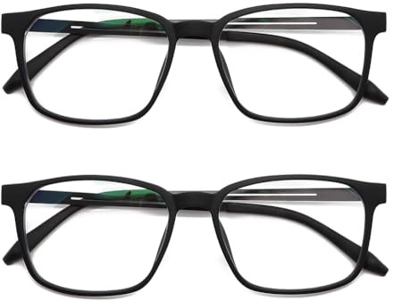 IEYELUUK Extra Breite Lesebrille, Groß Flexibel, mit Blaulichtfilter,+1,5
