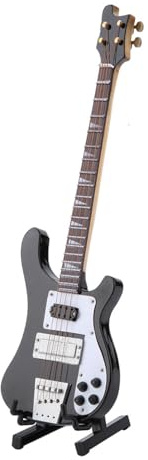 Basso, Mini Chitarra Piccola con Supporto in Tiglio per la Decorazione della Stanza