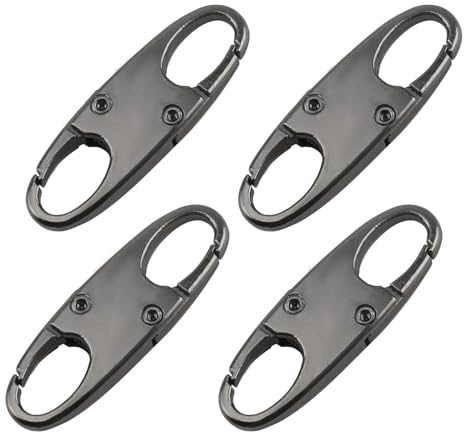 Suitcase Locks, Zipper Locks for Backpacks Suitcase Lock Mini Padlock, Backpack Lock Anti-Theft Detachable Zip Connector Double-Sided Small Zip Clips Suitable for Travelling Camping Hiking (Classical)