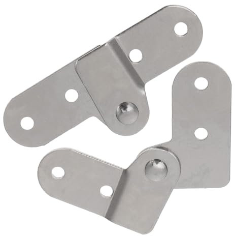 jojofuny 2pcs Folding Ladder Hinge for Attic Ladder Replacement Lightweight Adjustable Hinges for Step Sturdy Hardware Accessories for Furniture