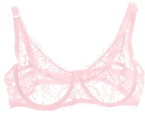 Femme Soutien Gorge Transparent avec Armature Minimiseur Dentelle Bralette Push Up Bra Soldes Soutiens-Gorge Classiques Forte Poitrine Brassiere Confortable Soutien-Gorge pour Quotidien Sport Yoga