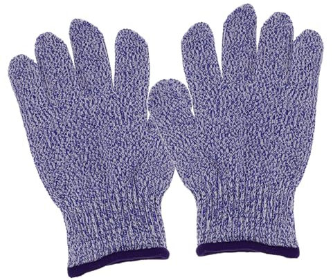 jojofuny Level 5 Cut Resistant Kids Gloves Protective Safety Kitchen Gloves Blue Xxs Size 14-15cm for Child Hand Protection