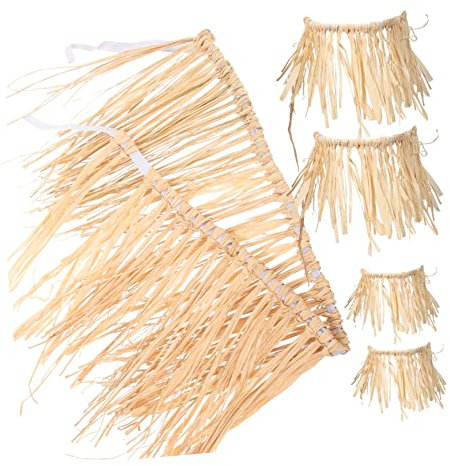 BESTYASH 1Satz Teiliges Hawaii Party Hula Rock Aus Raffia Für Damen Und Herren Exquisite Für Luau Feiern Und Bühnenauftritte Party Und Hula Kleid