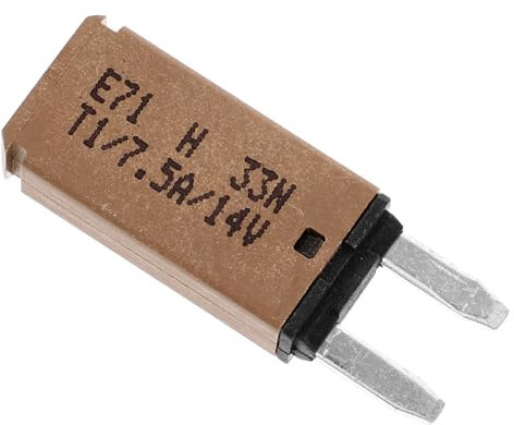 JECOMPRIS 7.5a Mini-autosicherung Kit Fürs Auto Leistungsschalter Rücksetzbare Sicherung Ersatzteil Für Fahrzeuge Gleichstrom Aus Kupfer Und Kunststoff Gefertigt