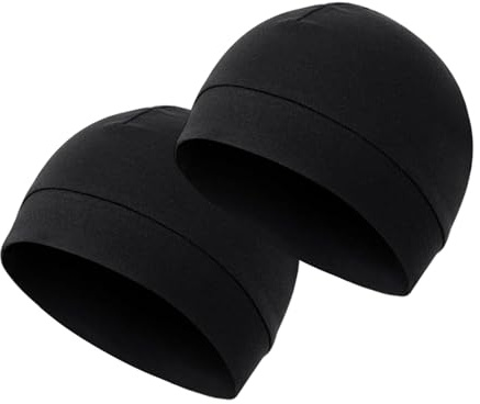 Nevoluxer 2 Pezzi Sottocasco Bici Estivo - Berretto Uomo Donna Leggero e Traspirante, Ideale Come sotto Casco Moto o Bici, Copricapo Multifunzione per Sport ed Estate