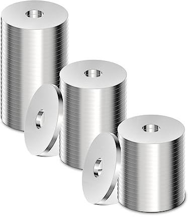 DKBT 50 Stück M4 Unterlegscheiben M4 x 25mm Edelstahl 304 A2 Karosseriescheiben Beilagscheiben Rostfreie U- Scheiben Flat Washers für Schrauben Muttern Gewindestange Bolzen