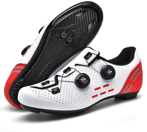 Mateju Rennradschuhe SPD Herren Damen 36-47EU, Fahrradschuhe mit Klicksystem Herren Damen rutschfeste Atmungsaktive für Outdoor Radschuhe