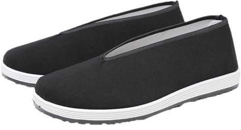 SXTYYH Bekväma Tai Chi-Skor for Kung Fu, Kampsport, Wu Shu Gamla Peking Runda Tygskor for Män Och Kvinnor Flexibla Hela Dagen(38EU)