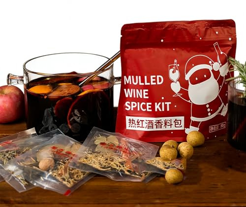 Sobre de Especias Gourmet Invierno (75 G): Canela, Clavo y CáScara Naranja para Vino Caliente Celebraciones Festivas(88g)