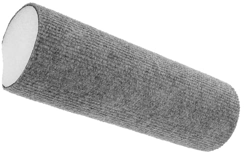 Abaodam Rascador para Gatos Reutilizable y Resistente al Desgaste, Poste Rascador Autoadhesivo de Tela y Espuma, 9x30 Cm, Color Gris Oscuro, Accesorio Interior para Afilar Uñas y Proteger