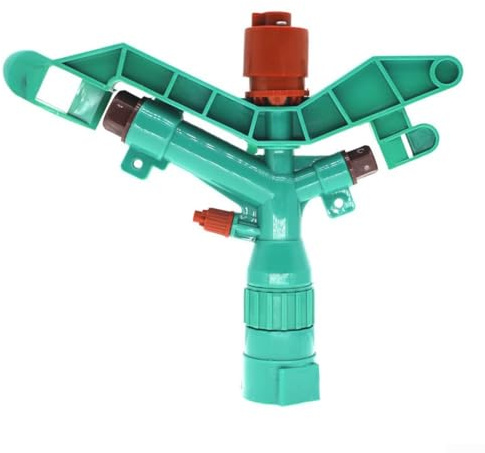 Arroseur à bras oscillant pour irrigation goutte à goutte - Large zone de couverture, débit d'eau réglable, construction PP, vert (lot de 1)