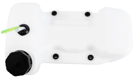 TOVINANNA Serbatoio Facile da Installare Carburante in Plastica Bianco 40-5bl e Resistente all’invecchiamento per Decespugliatore e Tagliaerba per Agricolo e Giardino