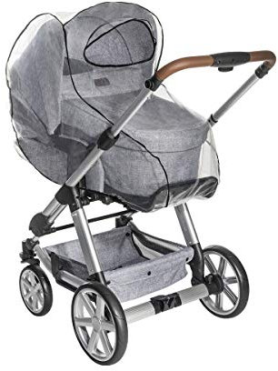 reer RainCover Classic Regenschutz | Universell einsetzbar für Kombi‑Kinderwagen mit Hartschale, Softtragetaschen & Sportwagen | extragroßes Sichtfenster zur Einsicht | PVC‑freies Material